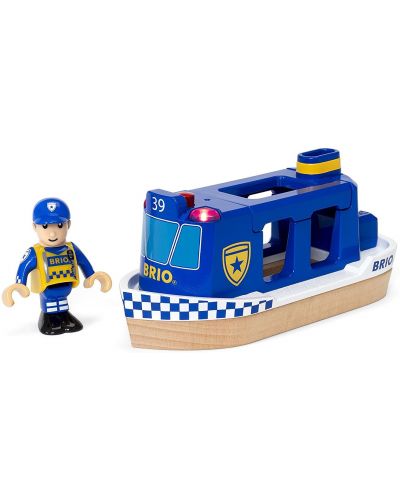 Играчка Brio - Полицейска лодка - 3