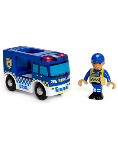 Играчка Brio World - Полицейски ван - 3