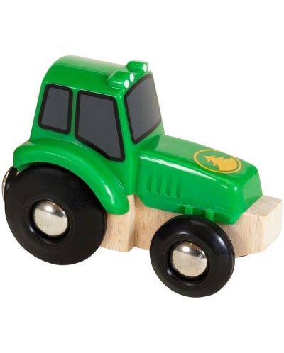 Играчка Brio - Трактор с дървен материал - 3