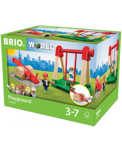 Сглобяема играчка Brio World - Площадка за игра, 4 части - 1