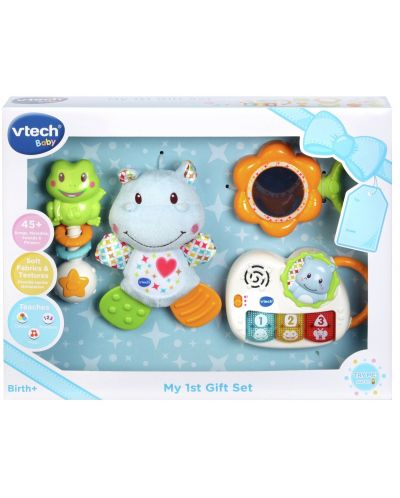 Подаръчен комплект играчки за бебе Vtech - Син - 1