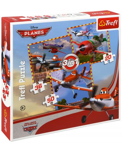 Пъзел Trefl 3 в 1 - Самолети