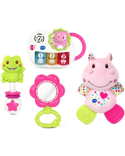 Подаръчен комплект играчки за бебе Vtech - Розов - 2