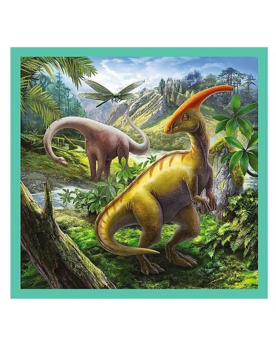 Пъзел Trefl 3 в 1 - Динозавърски свят - 4