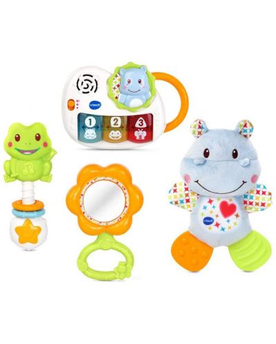 Подаръчен комплект играчки за бебе Vtech - Син - 2