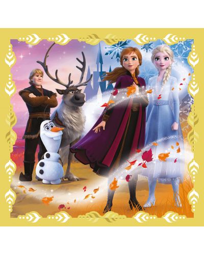 Пъзел Trefl 3 в 1 - Силата на Анна и Елза, Frozen 2 - 4