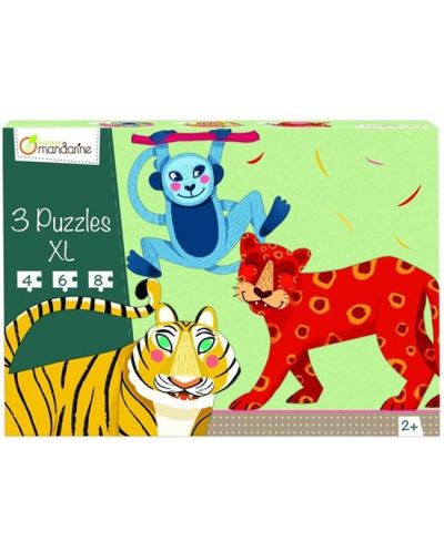 Детски пъзел 3 в 1 Avenue Mandarine - Джунгла