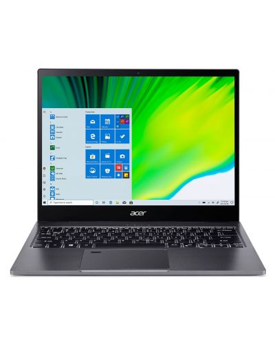 Лаптоп Acer - SPIN5,SP513-54N-72AV, Windows 10 Pro, 13.5", 2256x1504, IPS, сив - 2