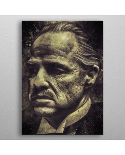 Метален постер Displate Movies: The Godfather - Don Corleone - 3