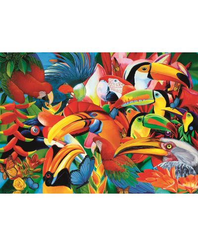 Пъзел Trefl от 500 части - Пъстроцветни птици, Греъм Стивънсън - 2