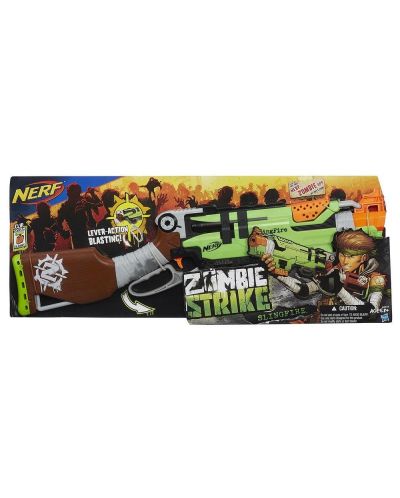 Пушка Nerf Zombie  - Strike SlingFire Blaster с резервни стрелички - 4