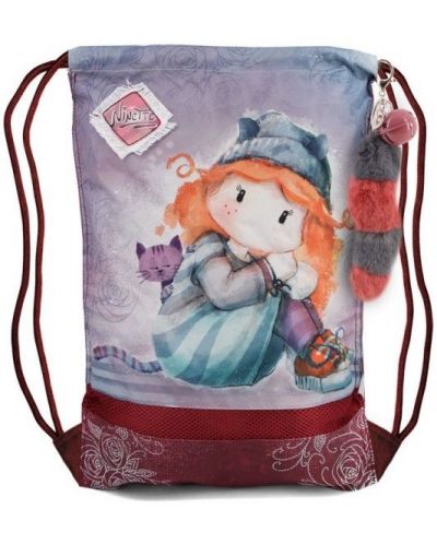 Спортен сак с връзки Forever Ninette - Blue Doll