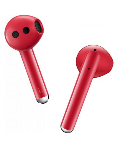 Безжични слушалки Huawei - FreeBuds 3, червени - 5