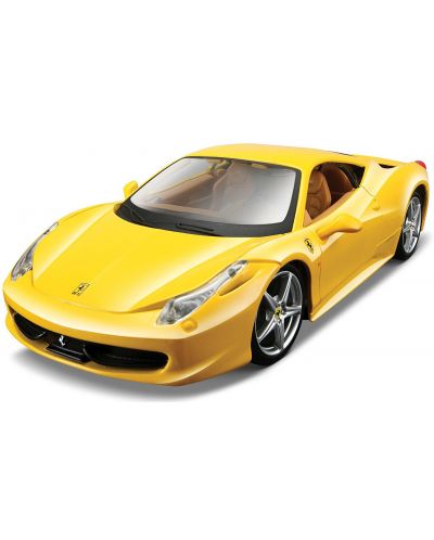 Метална кола за сглобяване Maisto All Stars – Ferrari  458 Italia, Мащаб 1:24 - 1