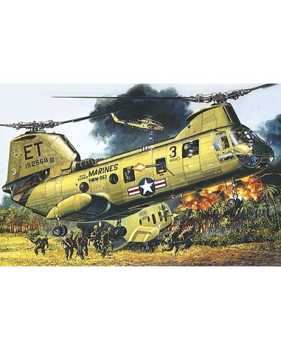 Военен хеликоптер Academy CH-46A/D (12210) - 1