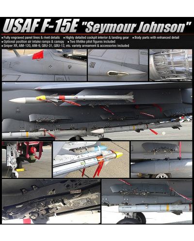 Изтребител Academy USAF F-15E "Seymour Johnson" (12295) - 2