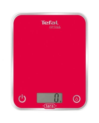 Кухненска везна Tefal - Optiss, BC5003V1, 5 kg, червена - 1