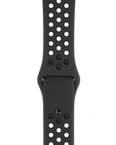 Смарт часовник Apple Nike + S4 - 44mm, сив, черна силиконова каишка - 3