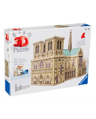 3D пъзел Ravensburger от 324 части - Катедралата Нотр Дам - 1