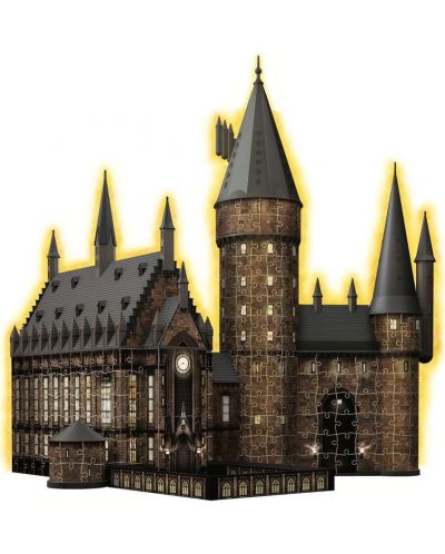 3D Пъзел Ravensburger от 540 части - Хари Потър: Замъкът Хогуортс - 2