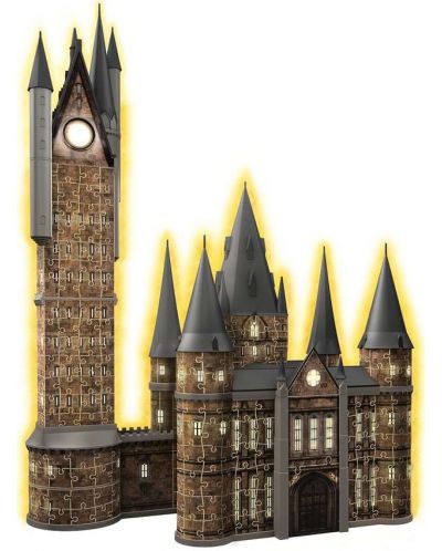 3D Пъзел Ravensburger от 540 части - Хари Потър: Замъкът Хогуортс, Астрономическата кула - 2