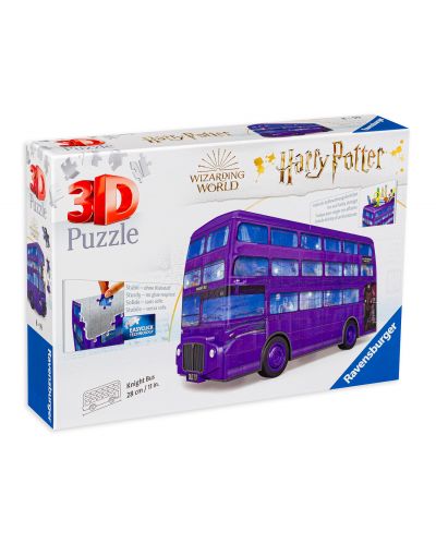 3D Пъзел Ravensburger от 216 части - Автобусът на Хари Потър - 1