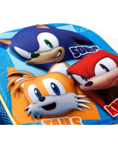 3D раница за детска градина Karactermania Sonic - Trio - 4