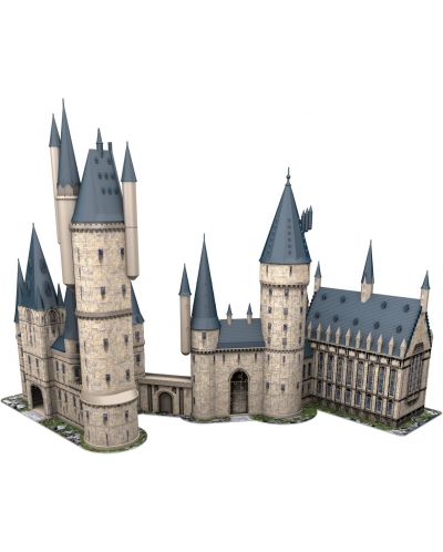 3D Пъзел Ravensburger от 1245 части - Замъкът Хогуортс + Астрономическа кула - 2