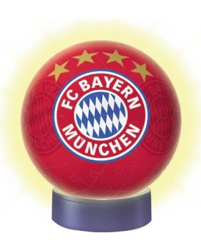 3D Пъзел Ravensburger от 72 части - FC Bayern, светещ - 2