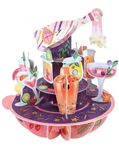 3D картичка Santoro Pirouettes - Birthday Cocktails - 1