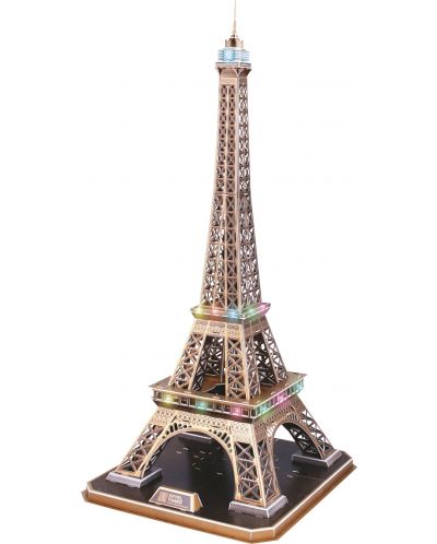 3D Пъзел Revell - Айфелова кула с LED осветление - 2