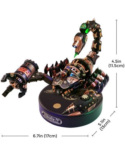 3D пъзел Robo Time от 123 части - Императорски скорпион - 2
