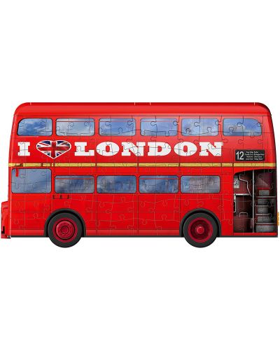 3D пъзел Ravensburger от 216 части - Моливник-Лондонски автобус - 4