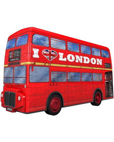 3D пъзел Ravensburger от 216 части - Моливник-Лондонски автобус - 2