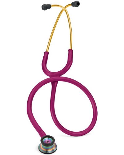 3M Littmann Classic II Infant Педиатричен стетоскоп, Raspberry, Rainbow-Finish - 1