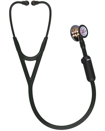 3M Littmann CORE Digital Електронен стетоскоп, Black, High Polish Rainbow-Finish - 1