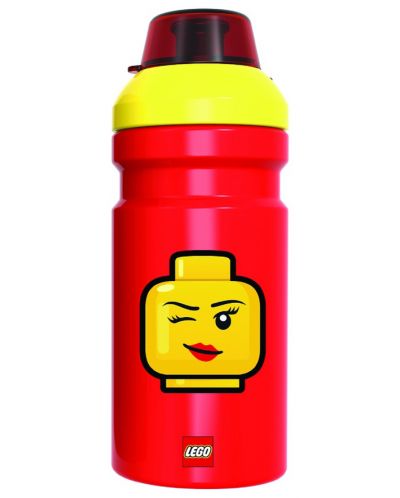 Бутилка за вода Lego - Iconic - Червена, 390 ml - 1