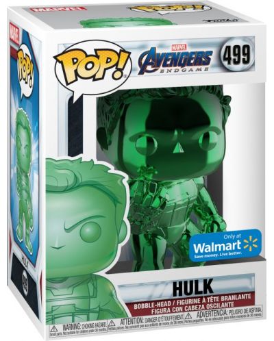 Фигура Funko POP! Marvel: Avengers - Hulk (Green Chrome), #499 - 1