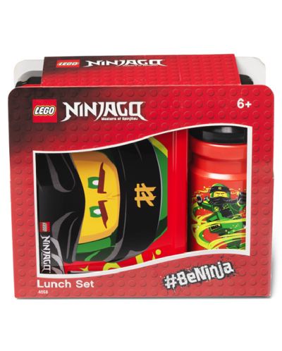 Комплект бутилка и кутия за храна Lego - Ninjago Lunch , червен - 4