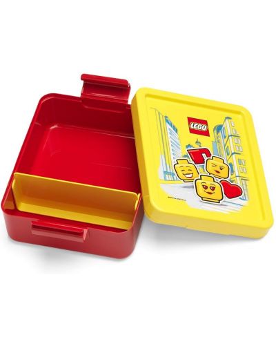 Кутия за храна Lego - Iconic , червена - 2