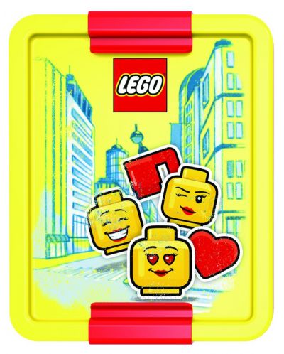 Кутия за храна Lego - Iconic , червена - 3