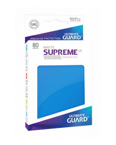 Протектори Ultimate Guard Supreme UX Sleeves - Standard Size - кралско сини (80). - 1