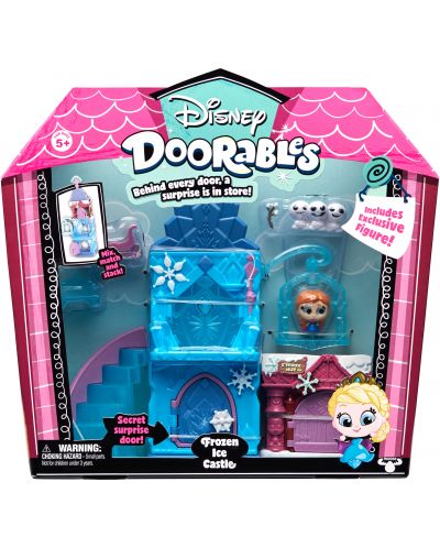 Игрален комплект Doorables - Замък с мини кукла, асортимент - 1