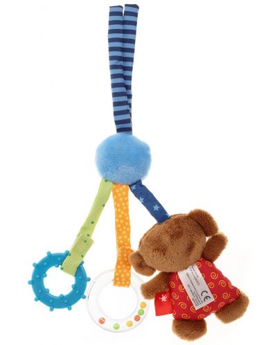 Бебешка дрънкалка за количка Sigikid Grasp Toy – Мече, 32 cm - 4