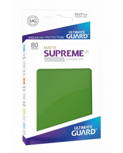 Протектори Ultimate Guard Supreme UX Sleeves - Standard Size - зелени (80)