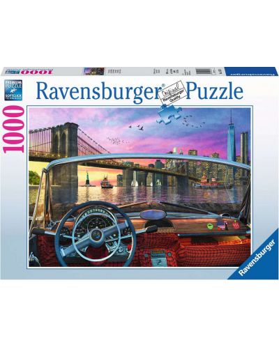 Пъзел Ravensburger от 1000 части - Поглед към Бруклинския мост