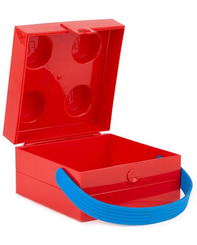 Кутия за храна Lego Wear - Червена, с дръжка - 2