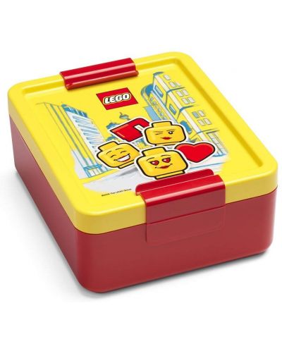 Кутия за храна Lego - Iconic , червена - 1