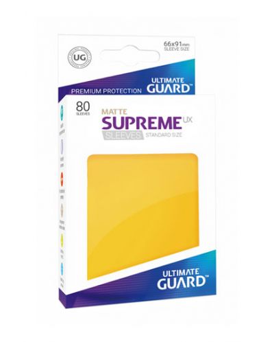 Протектори Ultimate Guard Supreme UX Sleeves - Standard Size - жълти (80) - 1