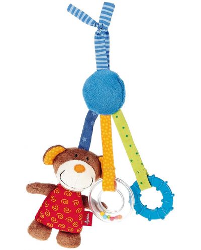 Бебешка дрънкалка за количка Sigikid Grasp Toy – Мече, 32 cm - 1